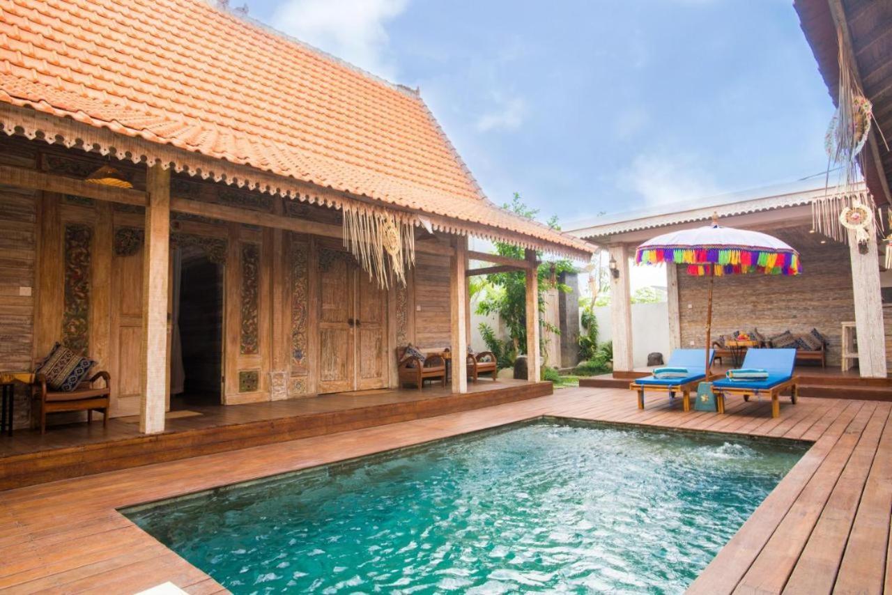 Canggu Paradise:Private House/Room Apple Near Pool エクステリア 写真
