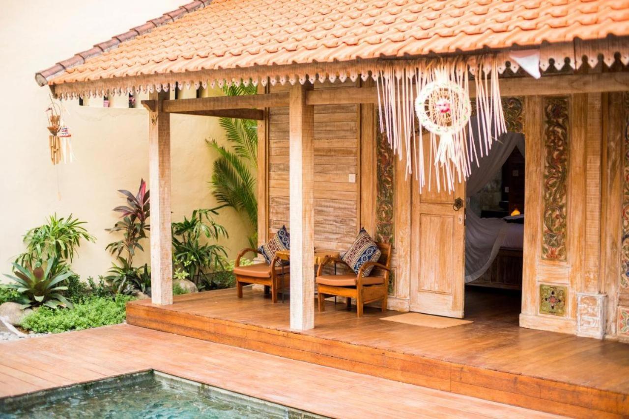 Canggu Paradise:Private House/Room Apple Near Pool エクステリア 写真